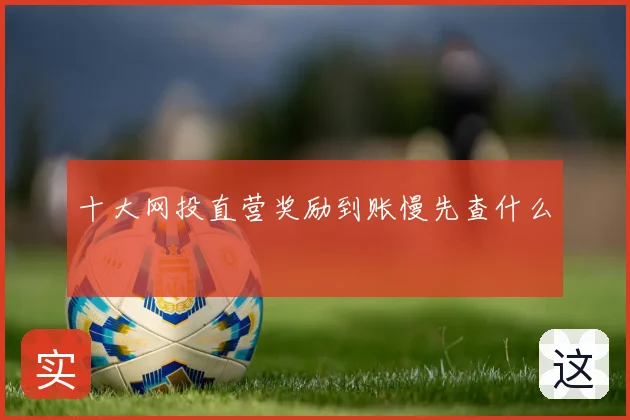 十大网投直营奖励到账慢先查什么