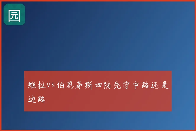 维拉vs伯恩茅斯回防先守中路还是边路