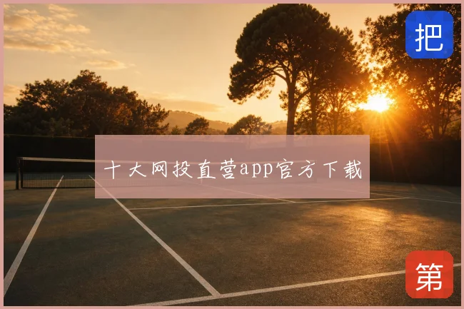 十大网投直营app官方下载
